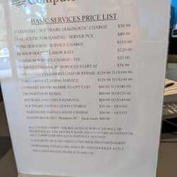 ComputerTech USA - Price list