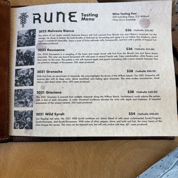 Rune Wines - Menu - Wineries Near Me - Sonoita, Arizona Rune Wines - Menu - Wineries Near Me - Sonoita, Arizona