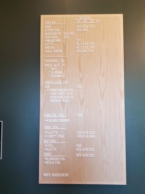 Menu photo 3 Johnny Coffee Silverdale, WA