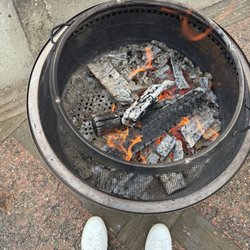 Charlie's Frozen Treat Shop - Wood burning fire pit