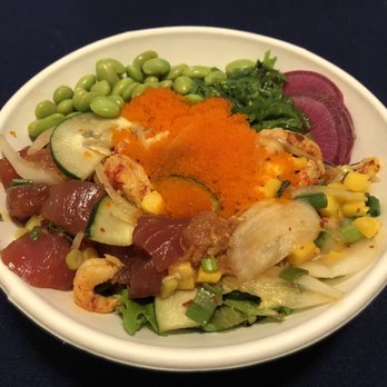ZenFish - Large Poke Bowl (Spicy Tuna, House Tuna, Crawfish) - Poke Near Me - Durham, North Carolina