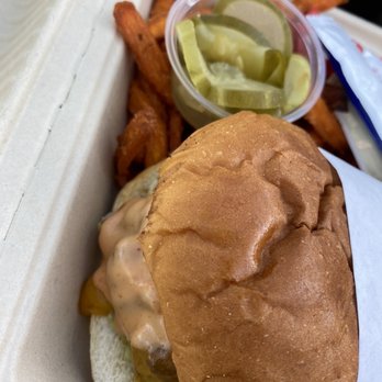 Baby's Burgers - All American minus tomato!! - Burgers Near Me