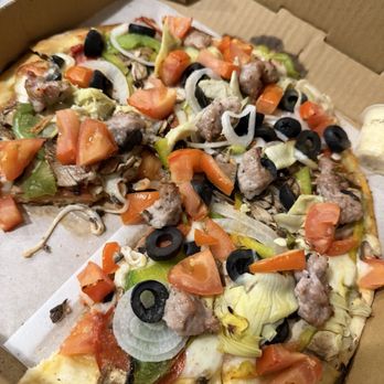 Pizza Maria - This one was a personalized pizza. Very thin crust. I loved it. - Pizza Near Me - San Jose, California Pizza Maria - This one was a personalized pizza. Very thin crust. I loved it. - Pizza Near Me - San Jose, California