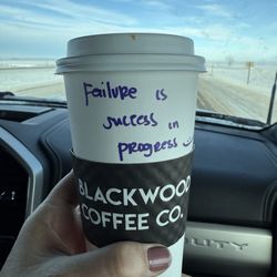 Blackwood Coffee - Cappuccino with an inspirational message