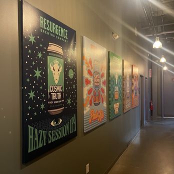 Resurgence Brewing Co - The building itself is an old warehouse, but it definitely has a clean, contemporary funky vibe that I totally loved - Breweries Near Me - Buffalo, New York