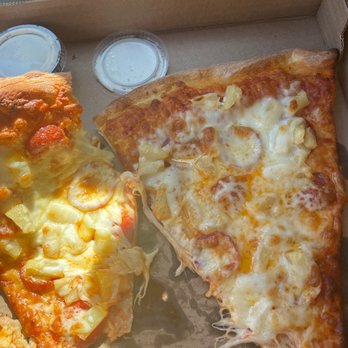 The Pizza Box - Pepperoni and pineapple pizza, by the slice ! - Pizza Near Me - Virginia Beach, Virginia
