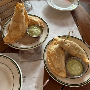 Sazon Cuban Cuisine - Empanadas de Ropa Vieja (2) and Chicken Empanadas (2) - Cuban Near Me - Miami Beach, Florida Sazon Cuban Cuisine - Empanadas de Ropa Vieja (2) and Chicken Empanadas (2) - Cuban Near Me - Miami Beach, Florida