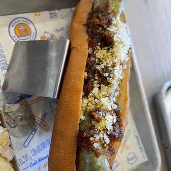 Wursthall - Chicken pesto sausage - German Near Me - San Mateo, California Wursthall - Chicken pesto sausage - German Near Me - San Mateo, California