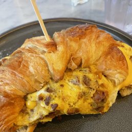 Croissant with chorizo Croissant with chorizo