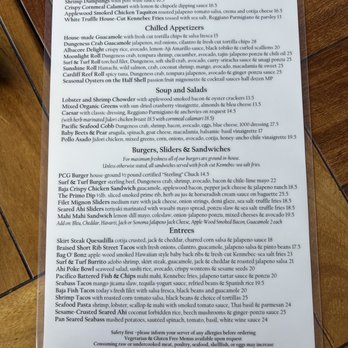 Pacific Coast Grill - Menu as of Feb 2022 - Seafood Near Me - Cardiff, California Pacific Coast Grill - Menu as of Feb 2022 - Seafood Near Me - Cardiff, California