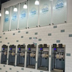 Chills Froyo and Custard - Two flavors per machine.