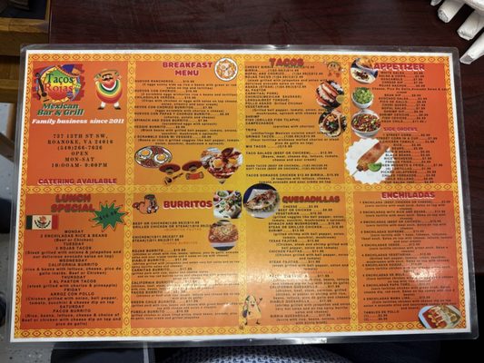 Menu photo 8 Tacos Rojas Roanoke, VA Menu photo 8 Tacos Rojas Roanoke, VA