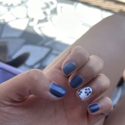 Gel manicure.