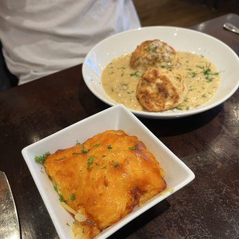 Delilah's - Cheesy potato casserole - Breakfast & Brunch Near Me - Green Bay, Wisconsin Delilah's - Cheesy potato casserole - Breakfast & Brunch Near Me - Green Bay, Wisconsin