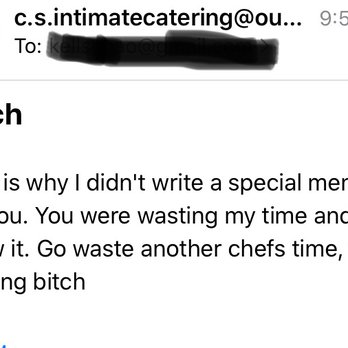 CS Catering - Kevin never called, and instead emailed this message the next morning. - Personal Chefs Near Me CS Catering - Kevin never called, and instead emailed this message the next morning. - Personal Chefs Near Me