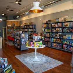 Puddletown Games & Puzzles - View from the door.