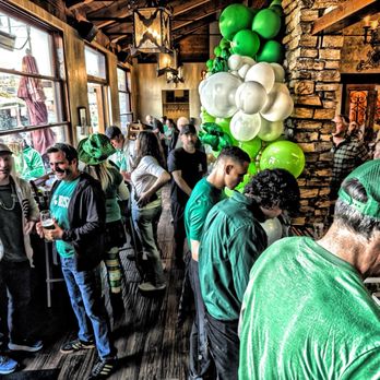 HT Grill - Patient diners waiting on St Patrick's Day - New American Near Me - Redondo Beach, California