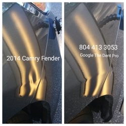 The Dent Pro - Dent's on body lines can be repaired.