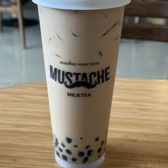 Mustache Milk Tea - Mustache milk tea, 50% sugar, boba. - Bubble Tea Near Me - Shoreline, Washington Mustache Milk Tea - Mustache milk tea, 50% sugar, boba. - Bubble Tea Near Me - Shoreline, Washington