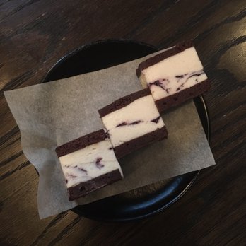 Juniper - just a brownie ice cream sandwich tastes how it sounds not that amazing - Italian Near Me - Austin, Texas Juniper - just a brownie ice cream sandwich tastes how it sounds not that amazing - Italian Near Me - Austin, Texas