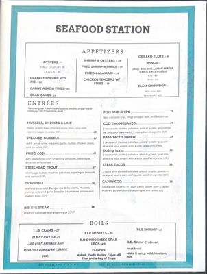 Menu photo 7 Seafood Station San Francisco, CA