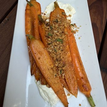 Barcelona Wine Bar - Roasted carrots smoked goat cheese pistachio picada - Wine Bars Near Me - Pittsburgh, Pennsylvania