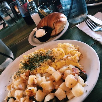 Barn 34 - the crabby eggs w/ dill, home fries & a crossaint - Bars Near Me - Ocean City, Maryland