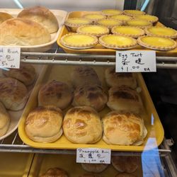 Egg Tarts & Pineapple Buns. Always my preferred HK Bakery items