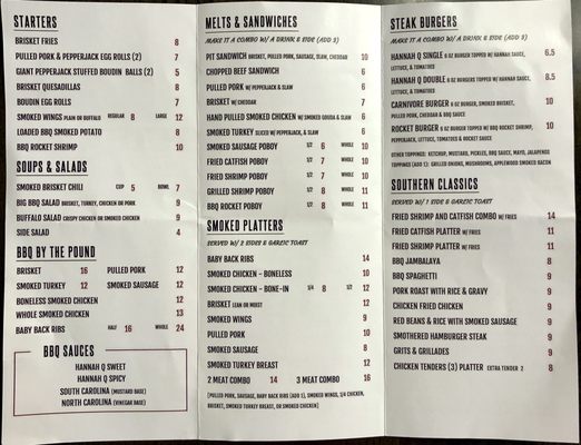 Menu photo 2 Hannah Q Smokehouse Baton Rouge, LA Menu photo 2 Hannah Q Smokehouse Baton Rouge, LA