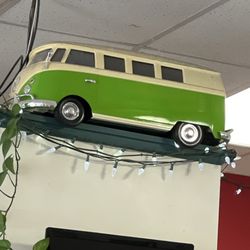 Pizza by the Chef - Cool decor of VW van on shelf!!