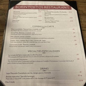 Borintojitos Restaurant - Menu - Puerto Rican Near Me - Clarksville, Tennessee Borintojitos Restaurant - Menu - Puerto Rican Near Me - Clarksville, Tennessee
