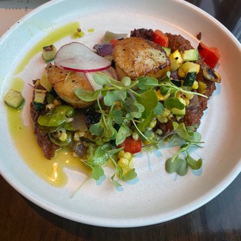 Brick and Brine - Scallop appetizer. - New American Near Me - Kalamazoo, Michigan