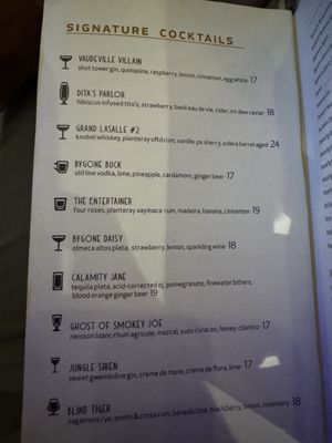 Menu photo 1 The Bygone Baltimore, MD