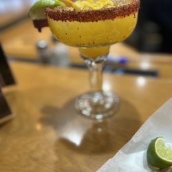 Tequila's Mexican Restaurant & Cantina - House mango margarita with tajin rim