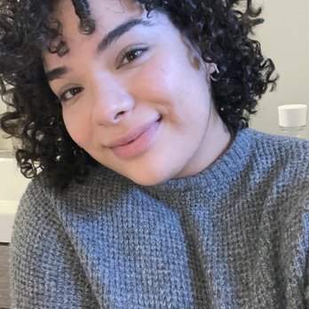 A Curl Girl - Curly hair cut parted to the side - Hair Salons Near Me - Woods Cross, Utah