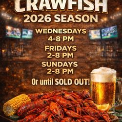 Yesterdays Bar And Grill - Crawfish Season 2026!