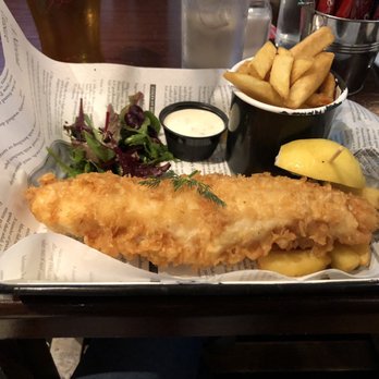 Darkey Kellys - The best fish and chips we've had in Dublin. Light batter and served with a side of salad. - Pubs Near Me - Dublin, D Darkey Kellys - The best fish and chips we've had in Dublin. Light batter and served with a side of salad. - Pubs Near Me - Dublin, D