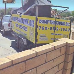 Truck with Business name and items they picked up!