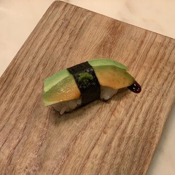 Uchi Dallas - Avocado nigiri- Tastes like avocado with a splash of lime... Simple but tasty - Japanese Near Me - Dallas, Texas Uchi Dallas - Avocado nigiri- Tastes like avocado with a splash of lime... Simple but tasty - Japanese Near Me - Dallas, Texas