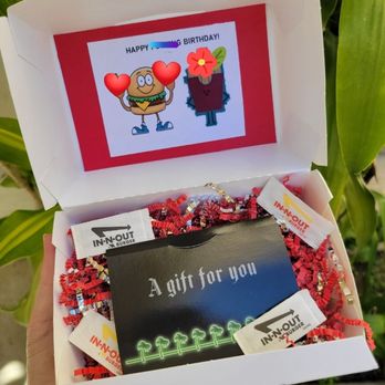 In-N-Out Burger - Gift card placed inside the animal fries box - Burgers Near Me - Poway, California In-N-Out Burger - Gift card placed inside the animal fries box - Burgers Near Me - Poway, California