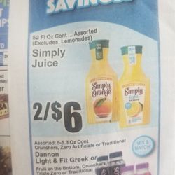 Food Universe Marketplace - This supermarket sucks. They wouldn't honor this deal for 2/$6 Simply Juice.