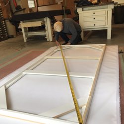 Stretch and Frame - Measuring to make sure it's in square