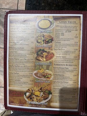 Menu photo 2 El Gran Torito's Azle, TX