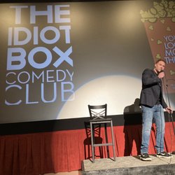 The Idiot Box Comedy Club - One-legged comic jokes about his accidental injury.
