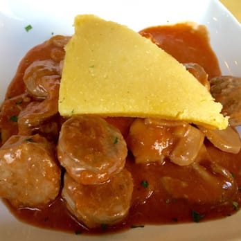 Osteria SPQ - Salamella in umido con polenta e funghi - Emilian Near Me - Milan, Michigan Osteria SPQ - Salamella in umido con polenta e funghi - Emilian Near Me - Milan, Michigan