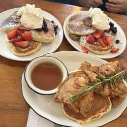 Pancake Flight Chicken Pancakes Pancake Flight Chicken Pancakes
