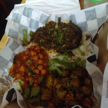 Indigo - Soooo delicious!!! Veggie okra, spinach and potatoes, and chick peas. - Indian Near Me - Washington, DC, District of Columbia Indigo - Soooo delicious!!! Veggie okra, spinach and potatoes, and chick peas. - Indian Near Me - Washington, DC, District of Columbia