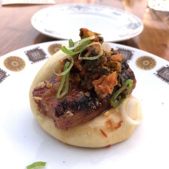 Mabel Gray - Pork belly bao bun with kimchi - New American Near Me - Hazel Park, Michigan