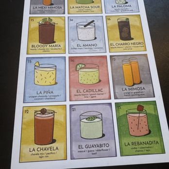 Amano - Cocktail menu - Cocktail Bars Near Me - Caldwell, Idaho