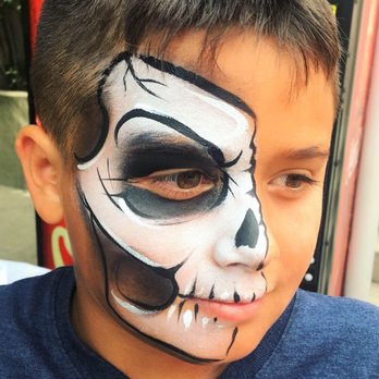 Face Painting Dreams - Skull 1/2 face painting - Party & Event Planning Near Me Face Painting Dreams - Skull 1/2 face painting - Party & Event Planning Near Me